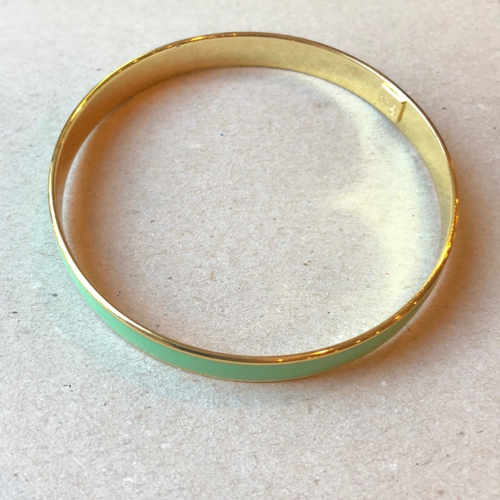 BOGO Gap Gold and Green Bangle Bracelet
